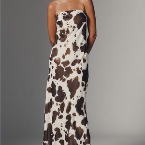 Anthropologie Satin Midi Dress